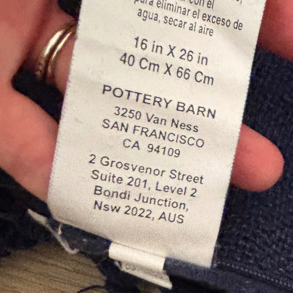Pottery Barn pillow cover